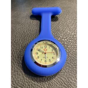 Silicone Pin On Nurses Doctors Paramedic Brooch Medical Watch Works New Battery